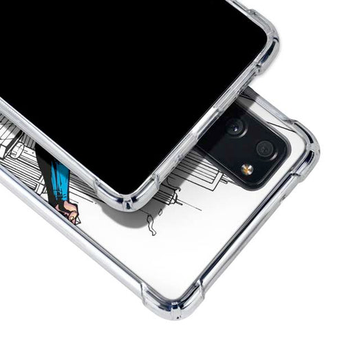DC Comics Superman Flying Over City Pose Galaxy S20 FE Clear Case